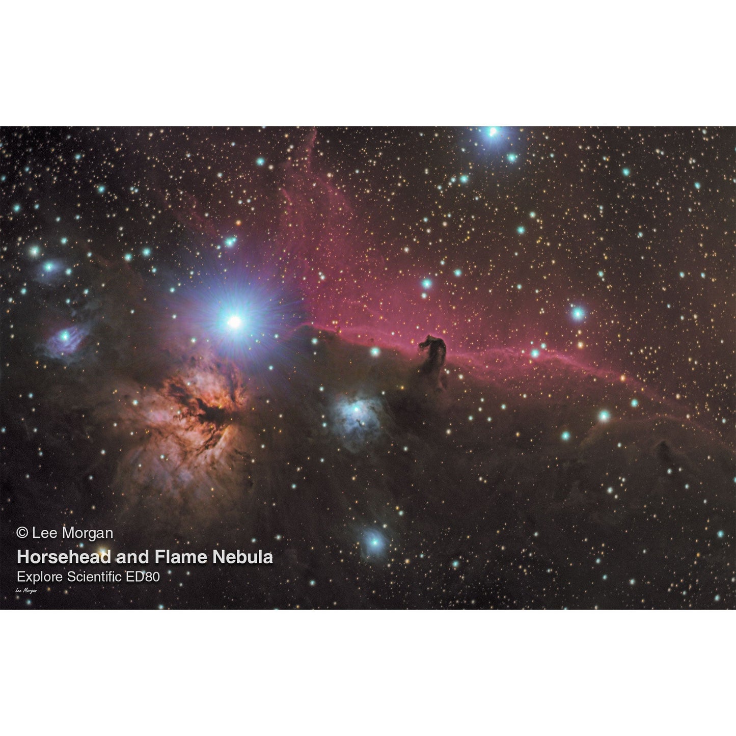 Explore Scientific ED80-FCD100 Series Air-Spaced Triplet Refractor Telescope and Hybrid 2N1 finder base - FCD100-0806-01