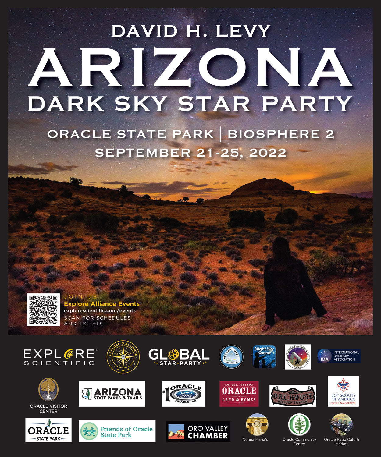 David H. Levy Arizona Dark Sky Star Party II & The Oracle Dark Sky Cultural Festival