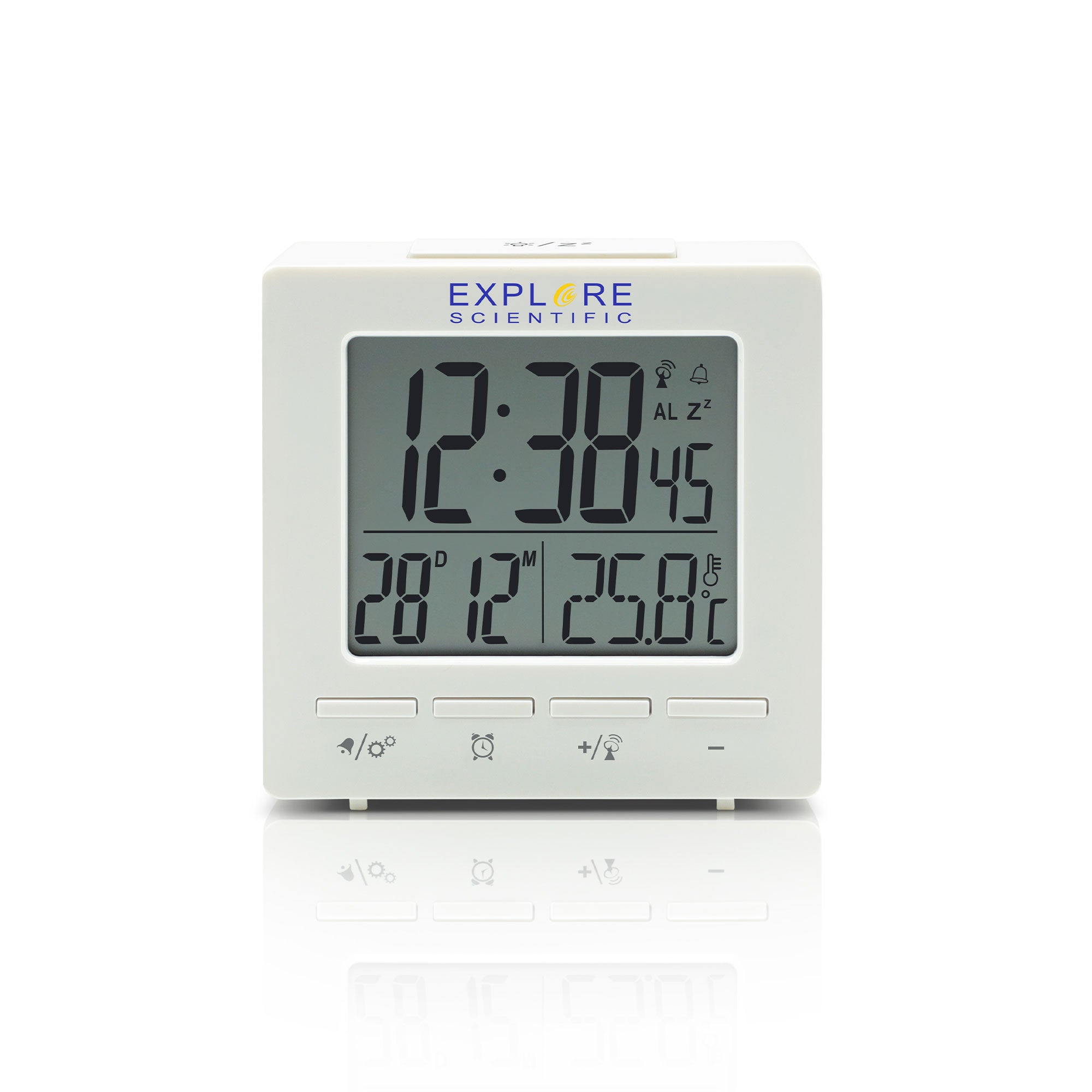 Explore Scientific Compact Radio Controlled Alarm Clock – Midwest ...